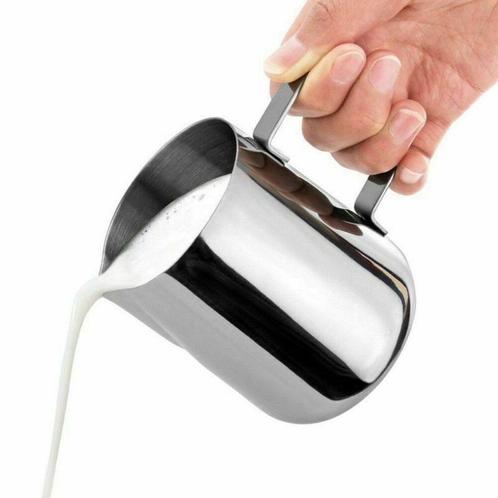 600ml 150ml Stainless Steel Milk Jug Frothing Frother Coffee Latte Pitcher Measure Cup Safe Dishwasher Milk Frothing Jug