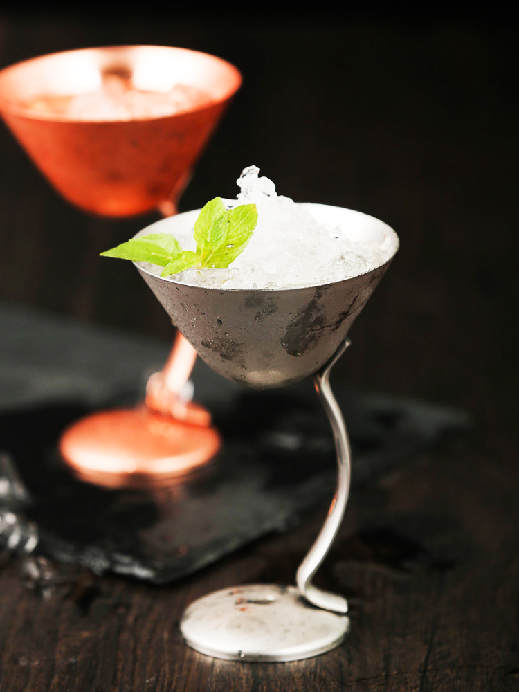 Martini Makers Glas Cocktail Creatieve Wijnglas Rvs Bocht Wijn Cup