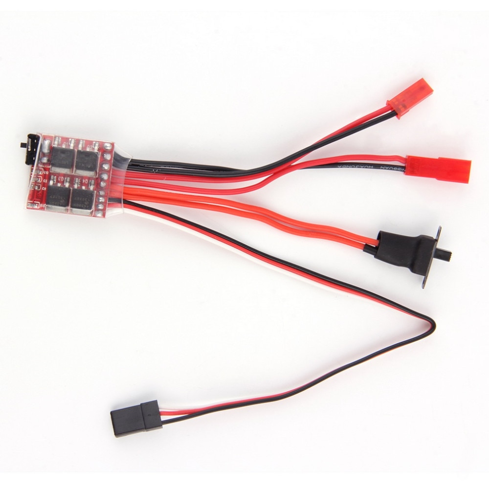 Mini 20A ESC Motor Speed RC ESC 2KHz Forward Reverse Brush Brake RC 2S for Controller Boat Car Prototank Top Regulator