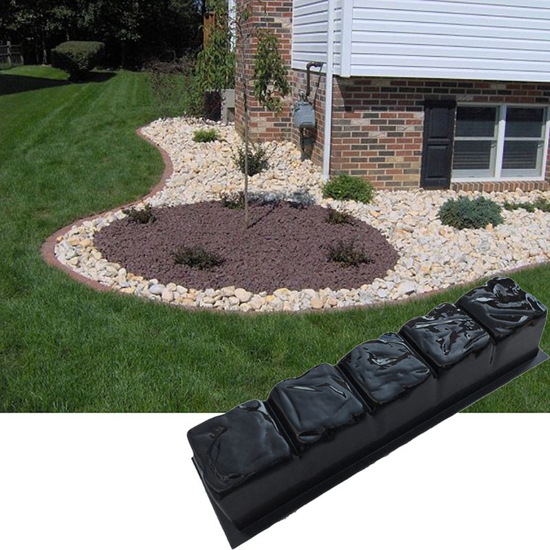 Simulation Stone Pavement Patio Concrete Stepping Driveway Paving Path Mold Paver Maker Garden Fence Mould 62KC