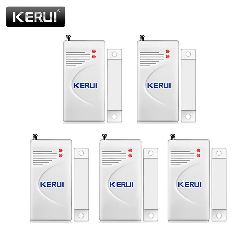 KERUI-Sensor de puerta inalámbrico de 433mhz, alarma de seguridad para el hogar, Detector de Sensor de ventana/puerta para sistemas de alarma W18 W20 K52 WIFI GSM: YELLOW