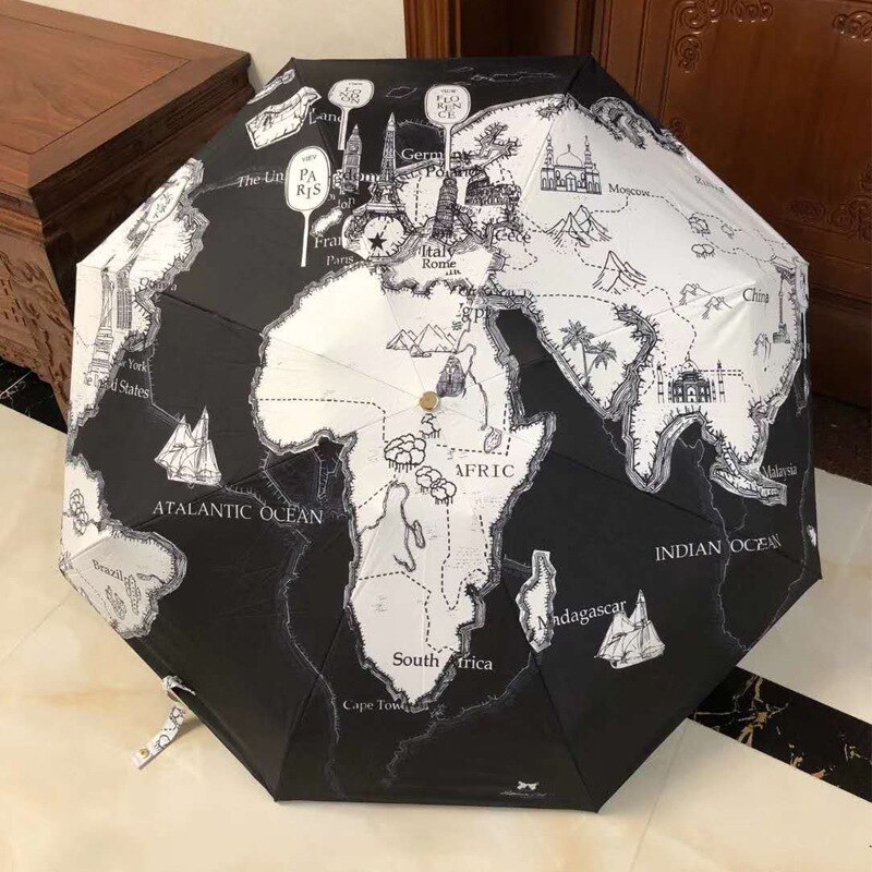 umbrella Hepburn cat animal handle umbrella automatic box super cute umbrella for men and women in three colors: 2