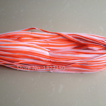 10Mm X 5M Oranje Reflecterende Piping Stof Strip Rand Braid Trim Tape Naaien Voor Kleding Tas Cap broek