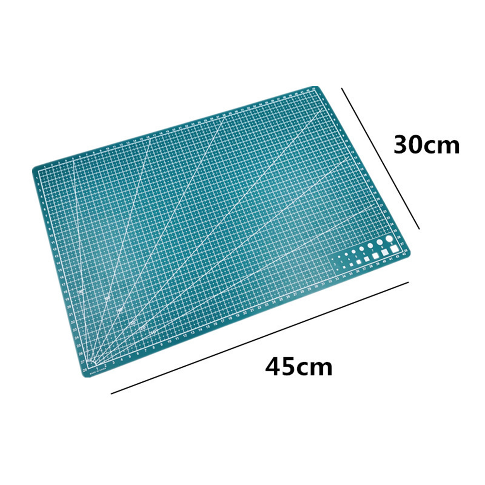 Self Healing Double-Sided Corte Mat, Placa de corte gridded, PVC Cutter Plate, 3 Camada de Corte Pad para Scrapbooking, Projetos DIY: YELLOW