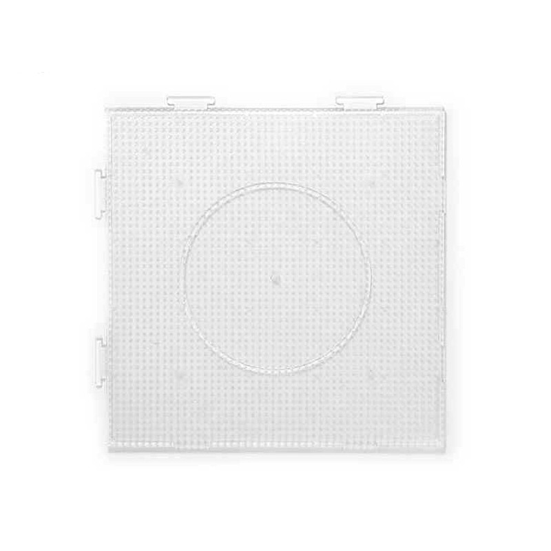 Placa de cuentas de planchado, placas enchufables, plantilla transparente: Gris claro