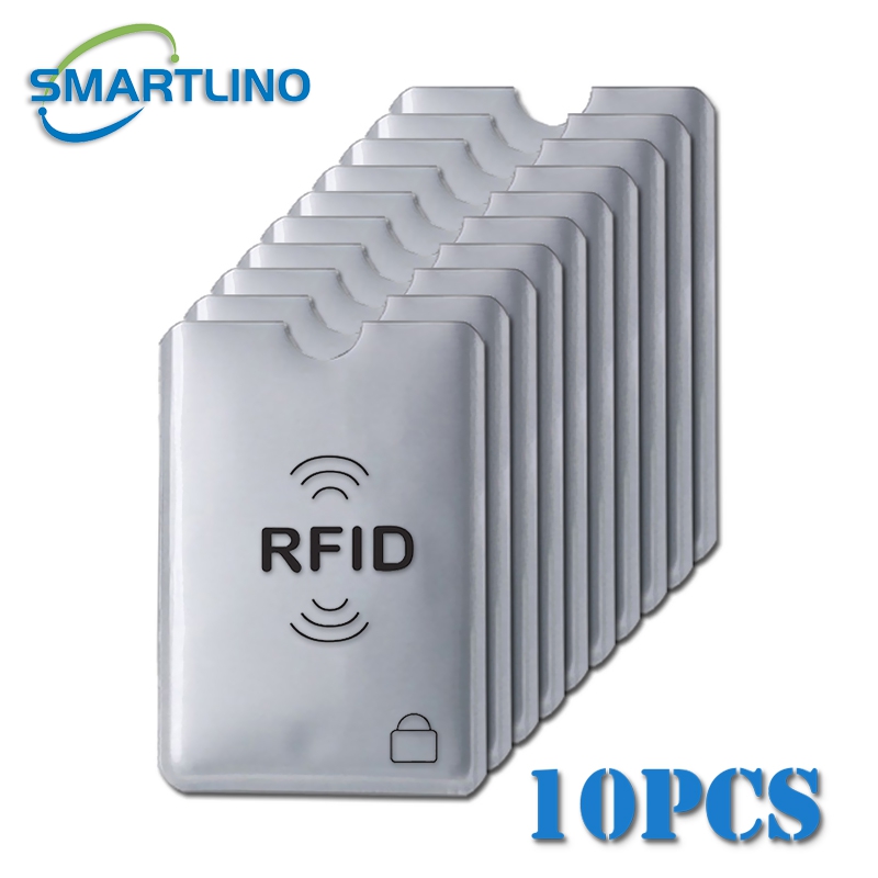 5/10/20 Stuks Anti Diefstal Bank Creditcard Protector Nfc Rfid Blokkeren Kaarthouder Portemonnee Cover aluminiumfolie Id Visitekaartje Case: Russet