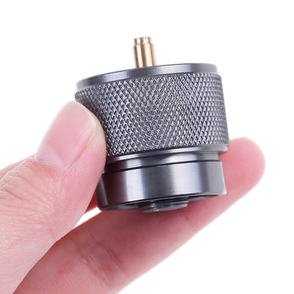 Camping Stove Adapter 1LB Propane Small Tank Input EN417 Lindal Valve Output Camping Stove Adapter for Picnic Travel