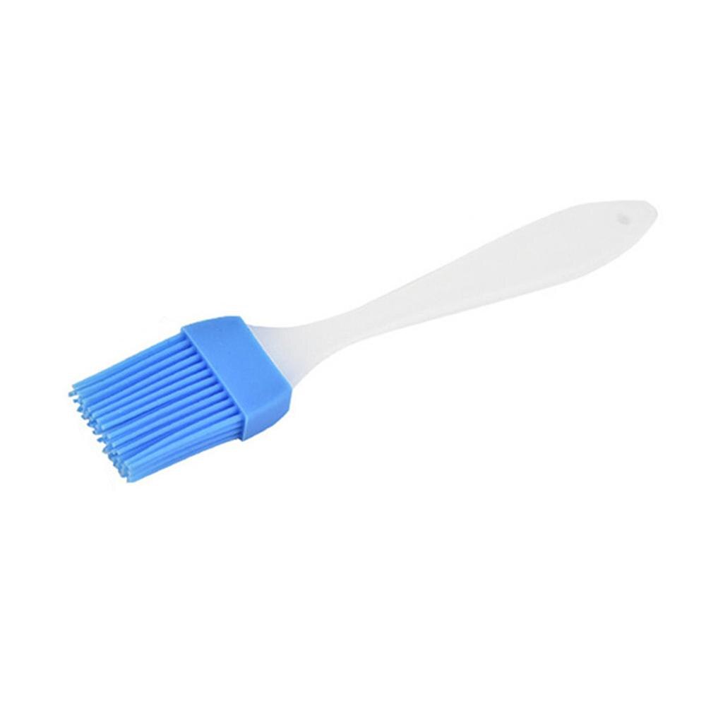 1PC Silicone Non-toxic Oil Brush Baking Bakeware Basting Brush Cook Pastry Oil BBQ Tools 16*3cm: Blue