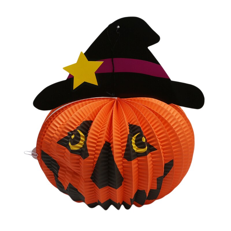 Halloween rekvisitter papir sød sort kat græskar bryllupsfødselsdagsfest dekoration lommeholder tegneserie lampion papir lanterne