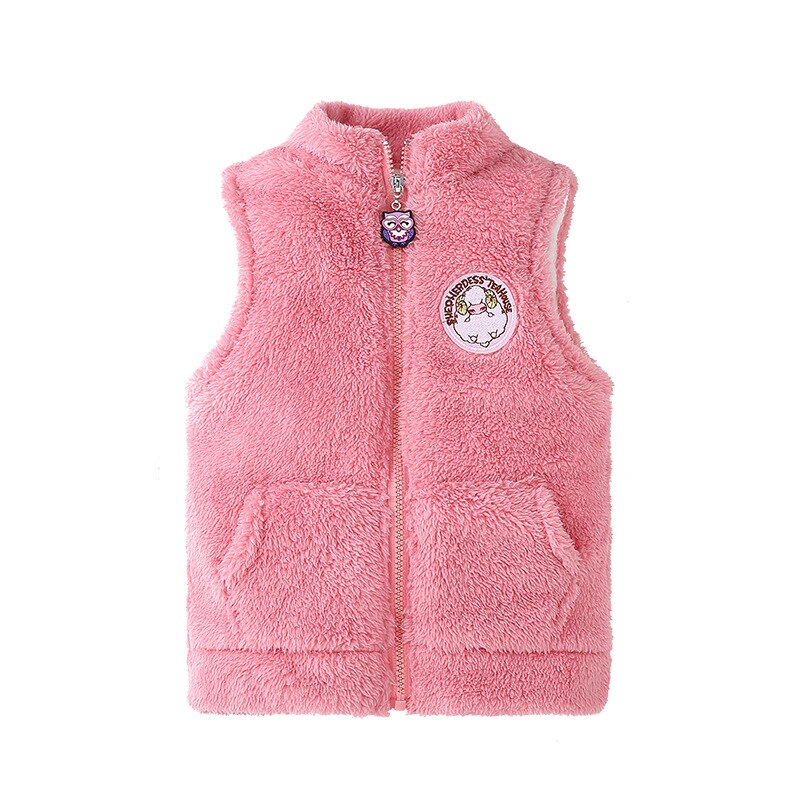 Lente En Herfst Meisje Vest Kinderen Stand-Up Kraag Vest Jas Baby Warm Vest 206 01