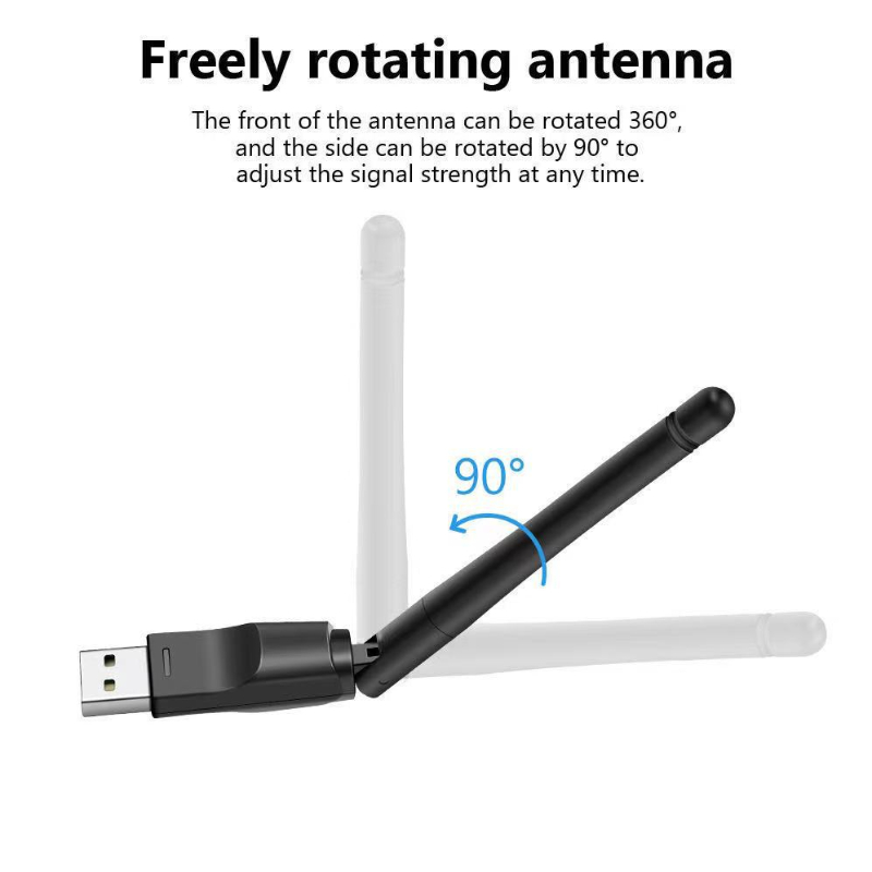 150 Mbit/s MT7601UN Drahtlose Netzwerkkarte Mini USB WiFi Adapter LAN Wi-Fi Empfänger Dongle Antenne 802.11 b/g/n für PC Windows