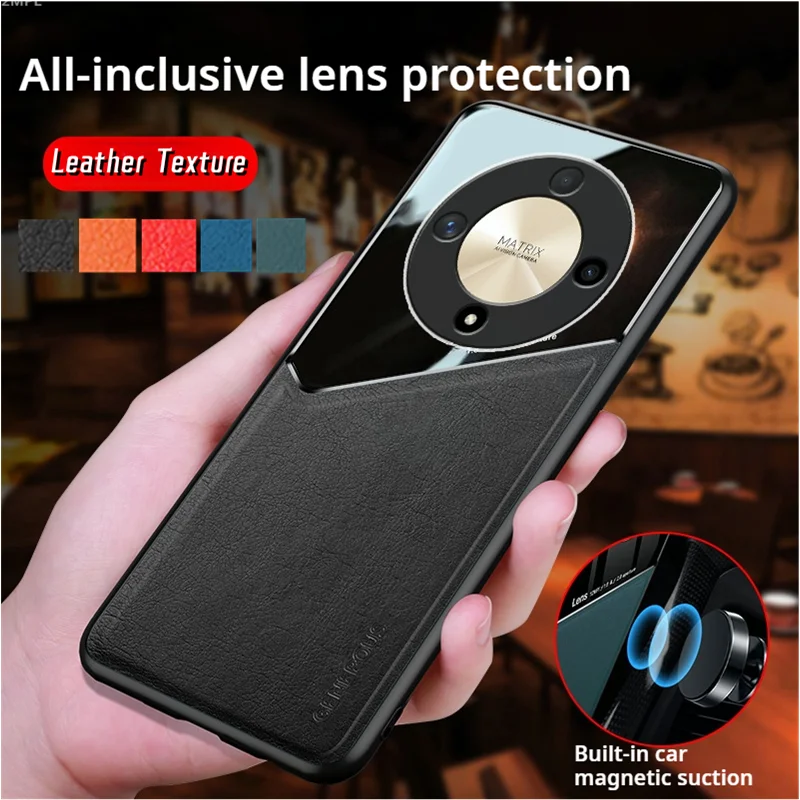 Støtsikkert deksel til honor magi 6 lite magi 5 pro  x9b x8b x9a x8a honor 90 70 lite beskyttelsesdeksel magnetisk holderdeksel