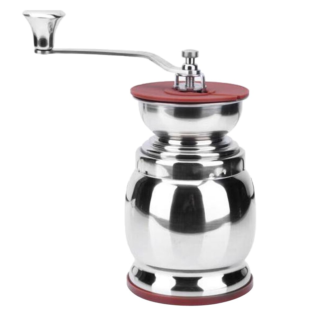 Manual Coffee Grinder Stainless Steel Ceramic Burr Portable Hand Crank Mill