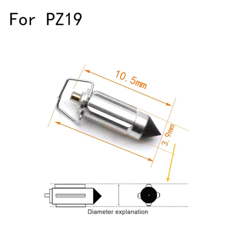 4 Uds carburador válvula-e agujas pieza de reparación para PZ26 PZ27 PZ30 PZ19 CG125 GY6 Q1JB