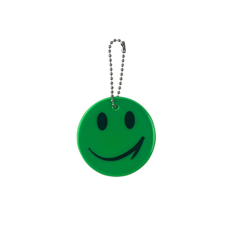 6cm schattige reflecterende smiley sleutelhangers, tashangers, accessoires, sleutelhangers voor zichtbaar verkeer, veilig gebruik 65mm: Groente