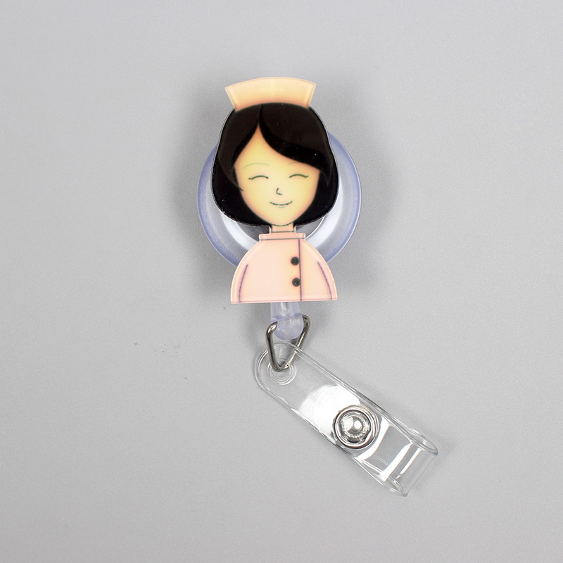 Pour hôpital médecin et infirmière Clown rétractable support de badge bobine fille infirmière exposition Enfermera garçon fille nom carte poitrine: 5