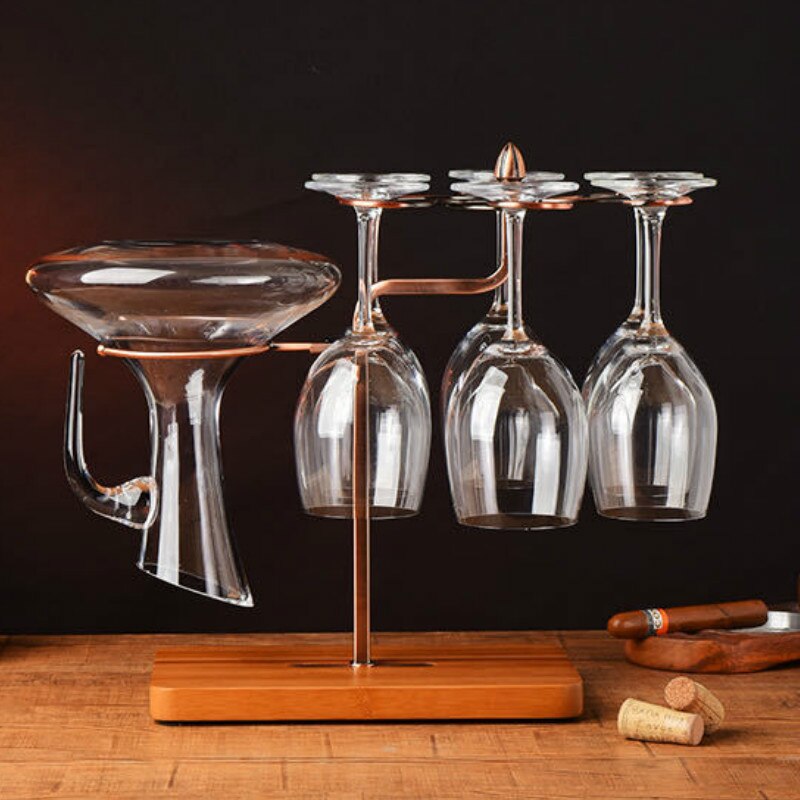 Creatieve Metalen Wijnrek Opknoping Wijnglas Houder Bar Stand Beugel Display Stand Beugel Decor