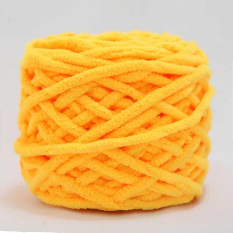 100g/bal Chenille Breigaren Zacht Ijs Strip Lijn Katoenen Garen DIY Wol Garen voor Hand Breien Sjaal dikke Wol