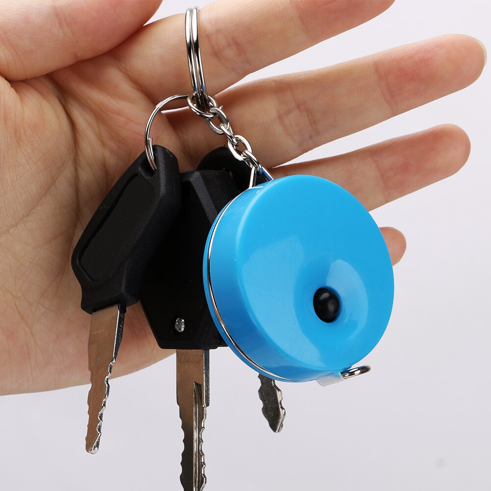 Mini litet måttband måttband nyckelring tejp 1.5 meter /60 tum klädstorlek bärbar infällbar måttband