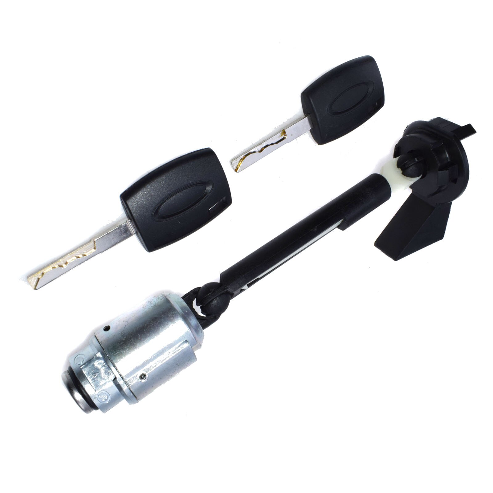 ISANCE Car Bonnet Hood Release Cylinder Lock Kit 2 KEYS For Ford Focus II Mk2 2004 2005 2006 2007: Ivory