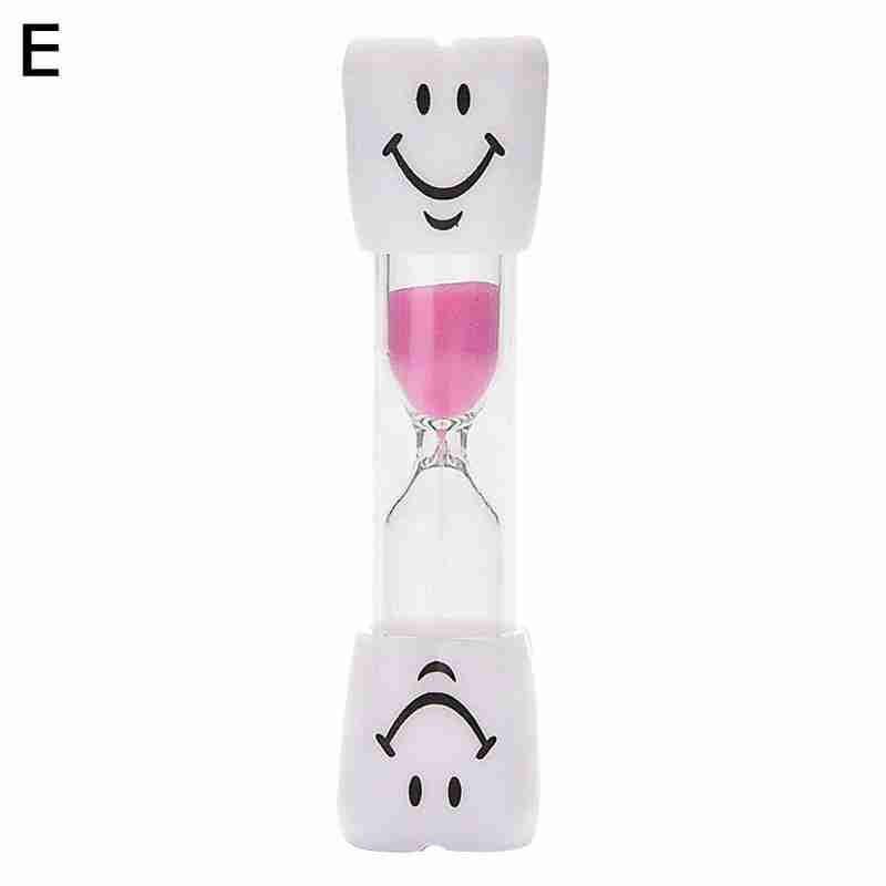 1pc lachende gezicht multifunctionele kook-borstel kinderen timer ornamenten bureaublad zand kinderen  u2 j 6: Roze