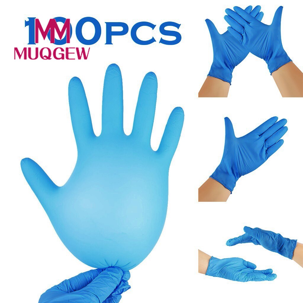100pcs Nitrile Gloves Food Grade Waterproof handschoen Allergy Disposable Work Safety Gloves Nitrile Gloves Mechanic Synthetic