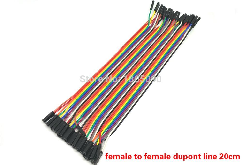 Cable Dupont para arduino, cable Dupont de 20cm macho a macho + macho a hembra + hembra a hembra, 120 unids/lote