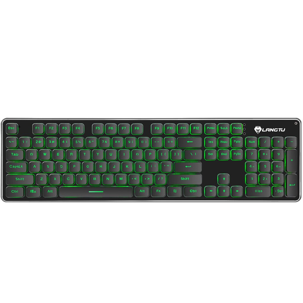 2.4G 1600DPI 4 Buttons Wireless Rechargeable LED Backlit Usb Ergonomic Gaming Keyboard Mouse Sets Orange/Yellow Switch#ZS