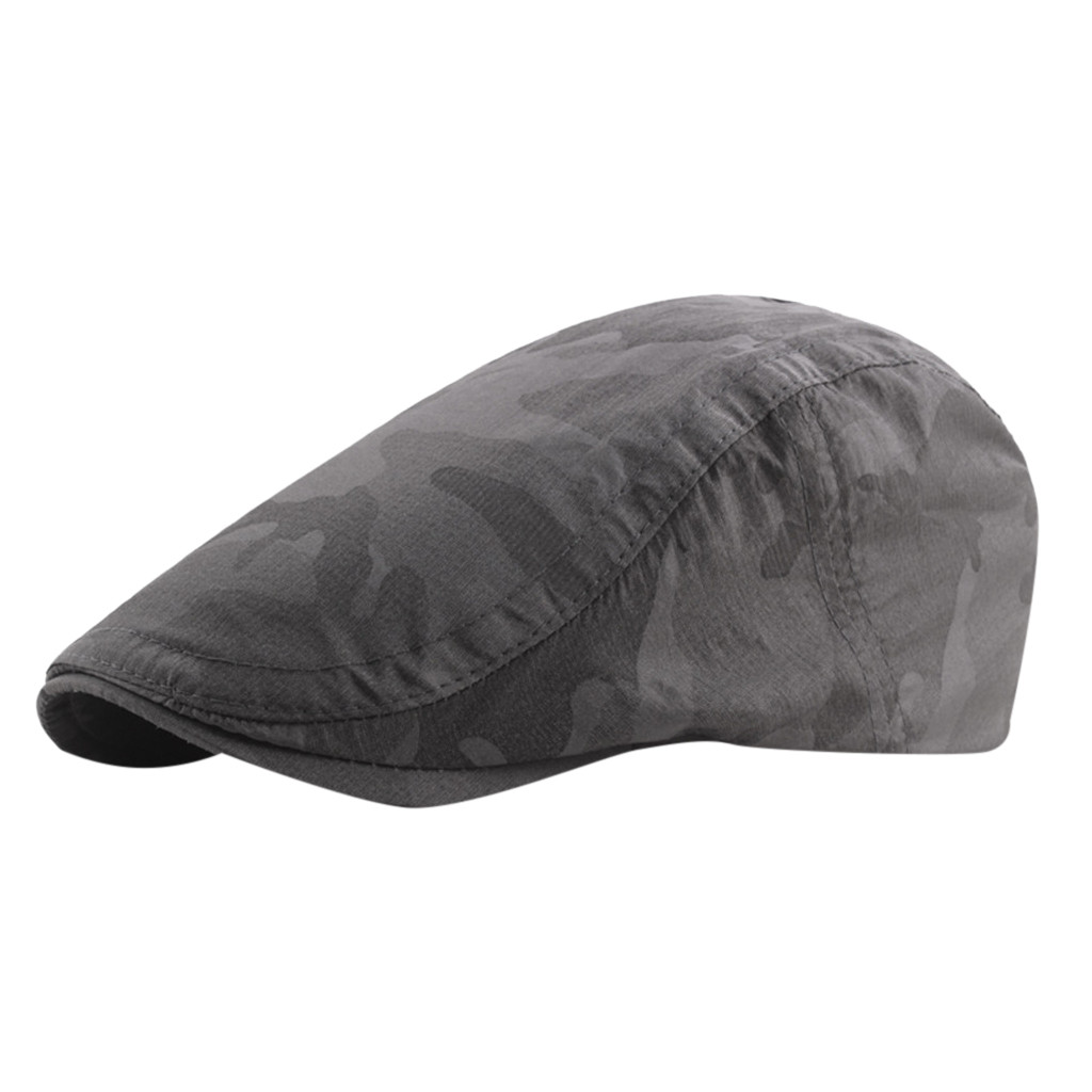 Unisex Tweed espiga gorra de Gatsby hombres lana boina Retro sombrero negro para hombre señoras plana 8 paneles panadero chico Newsboy Retro # L5: Gray 