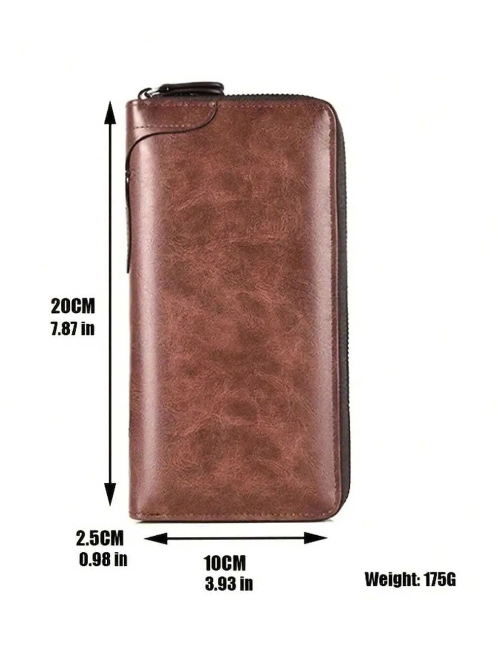 Men Long RFID Blocking Wallet Zipper Multi Card Holder Leather Credit Card Organizer Anti Theft Purse for Men
