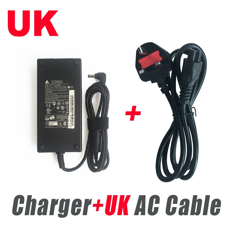 Original 19.5V 9.23A 180W AC Adapter Charger For Delta/MSI GS65 Stealth GL75 9SE-084CZ ADP-180MB K Laptop Power Supply: UK