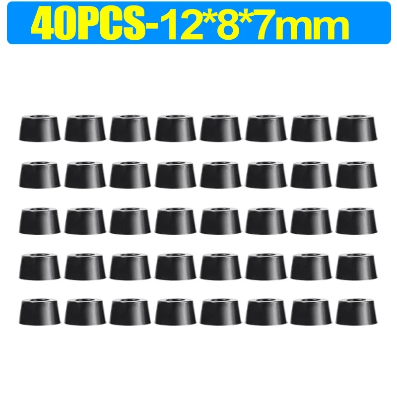 8/80Stck Gummi Pads Boden Protektoren Nicht-Unterhose Schneiden Bord Möbel Stoßstange Dichtung Tisch Stuhl Bein Abdeckung möbel Hardware- matt: Braun