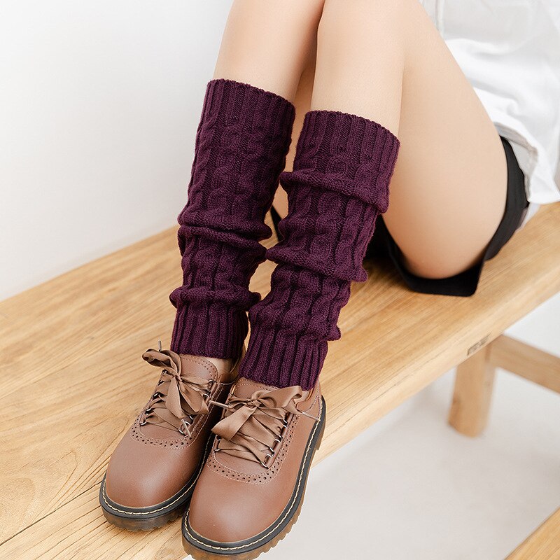 4 Paia Scaldamuscoli Donna In Maglia - Termici, Elastici, Per Caviglie/Ginocchia, Inverno E Autunno, 4 Colori