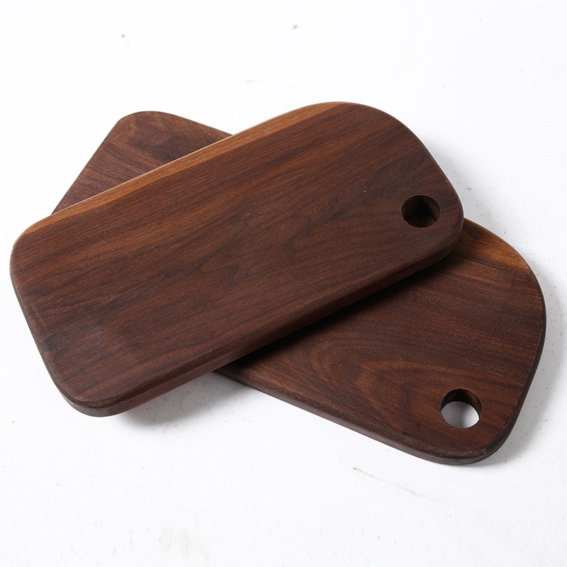 Breadboard cooking board whole wood unpainted sushi tray black walnut solid wood cutting board kitchen handmade wooden