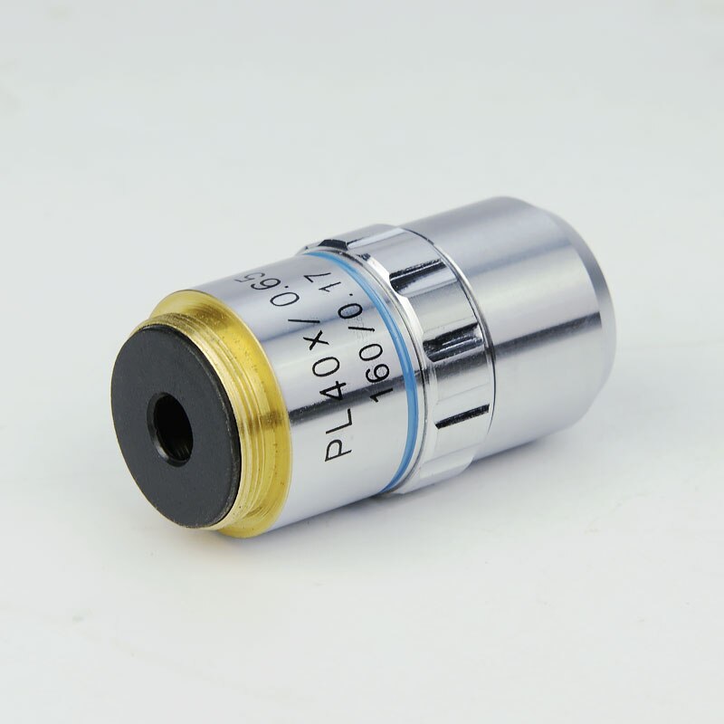 Brand 40X 10X 4X 100X Plan Achromatic Objective DIN Lens Silver Biological Microscope Lenses