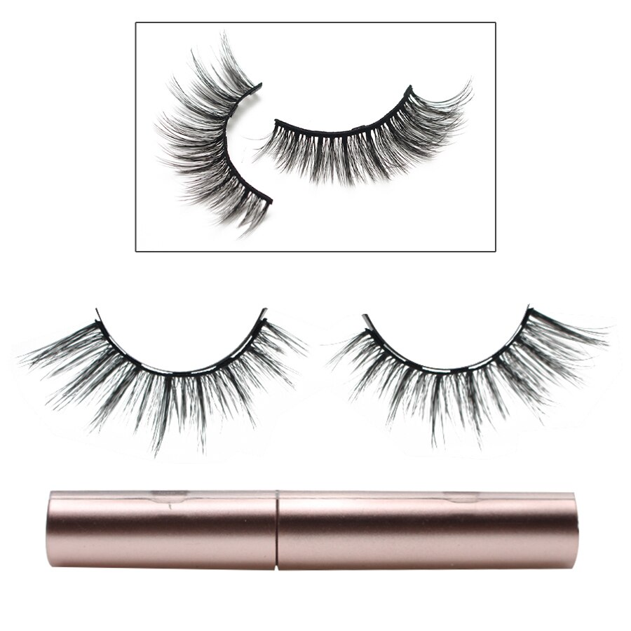 Set di ciglia magnetiche 3D impermeabile duraturo Eyeliner magnetico naturale magnete ciglia estensione trucco Kit ciglia finte: SA130