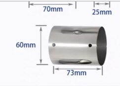 60mm pvc rør gelænder trappekobling: 60mm kobling
