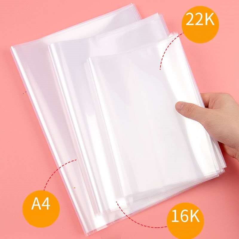 Couverture de livre transparente pour Journal ajusté A4 22k 16k, 25 pièces, Protection de l'environnement, fournitures scolaires et de bureau