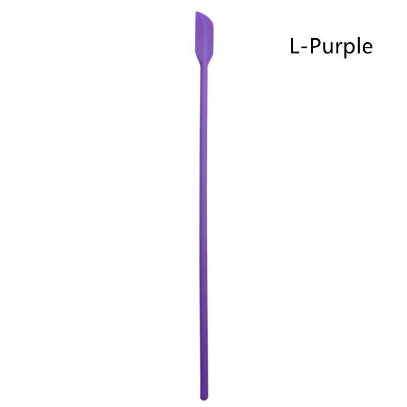 Mini spatule à pointe grattoir pour bouteille de maquillage, pour gâteau au beurre, Surface lisse, outil de cuisson, cuillère à mélanger le miel, 1 pièce: L-Purple
