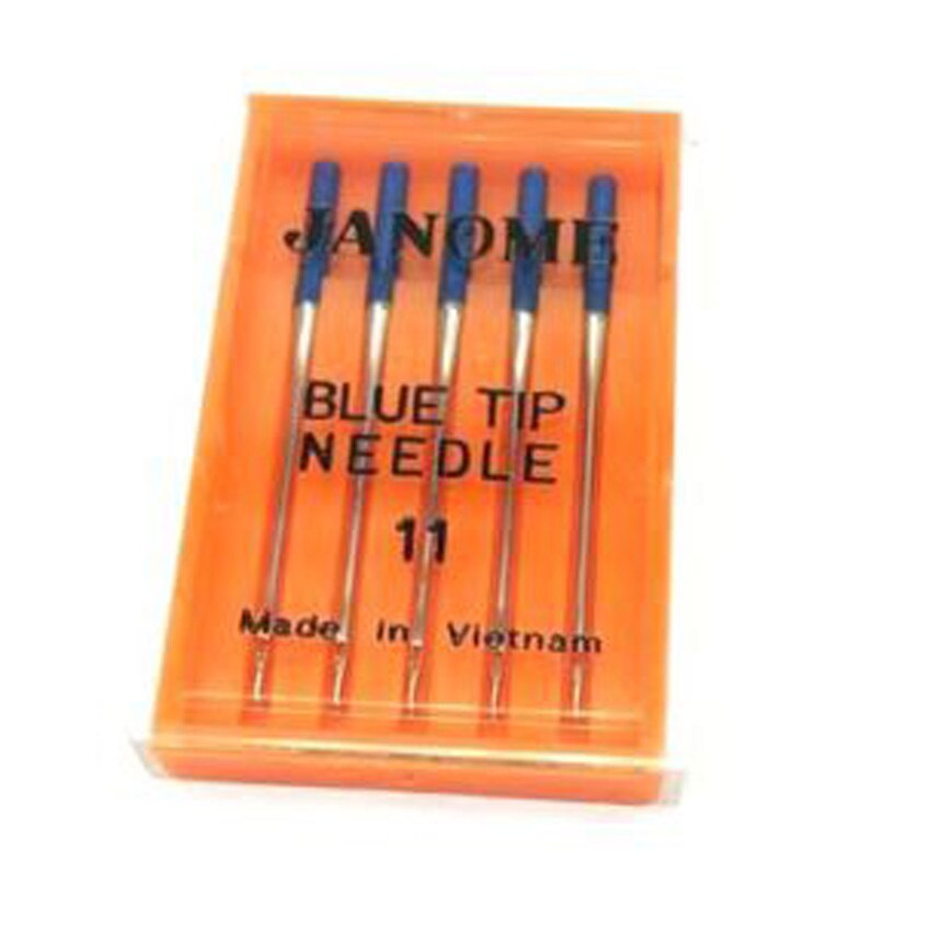 Janome Naaimachine Blauw Tip Naald Maat 11 Paars Tip Naalden 14 Rode Tip 14: blue tip needle