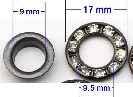 Lot De 200 Breloques Strass Laiton Plaqué Or/argent - 7mm, Trou 1mm, Fabrication Bijoux DIY