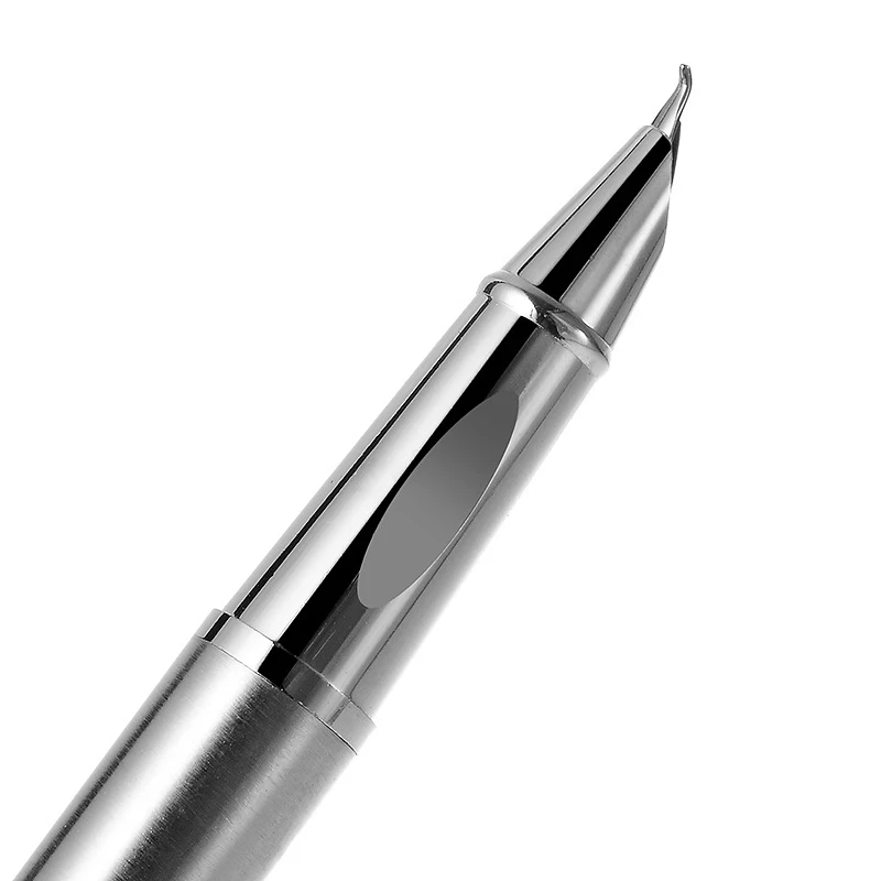 Silber Brunnen Stift 0,8/1,3mm Gebogene Spitze Schüler Kalligraphie Praxis Stift Geschäft Unterschrift Schule Schreiben Werkzeuge Versorgung