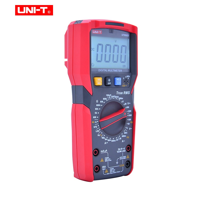 UNI-T UT89XD TRMS digital multimeter tester ac dc Voltmeter Ammeter Capacitance Frequency Resistance tester with LED testing
