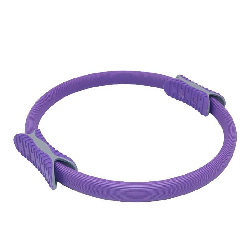 Yoga Pilates Ring - 38cm - Resistance Workout Fitness Circle - Muscle Exercise Training Tool: Purple