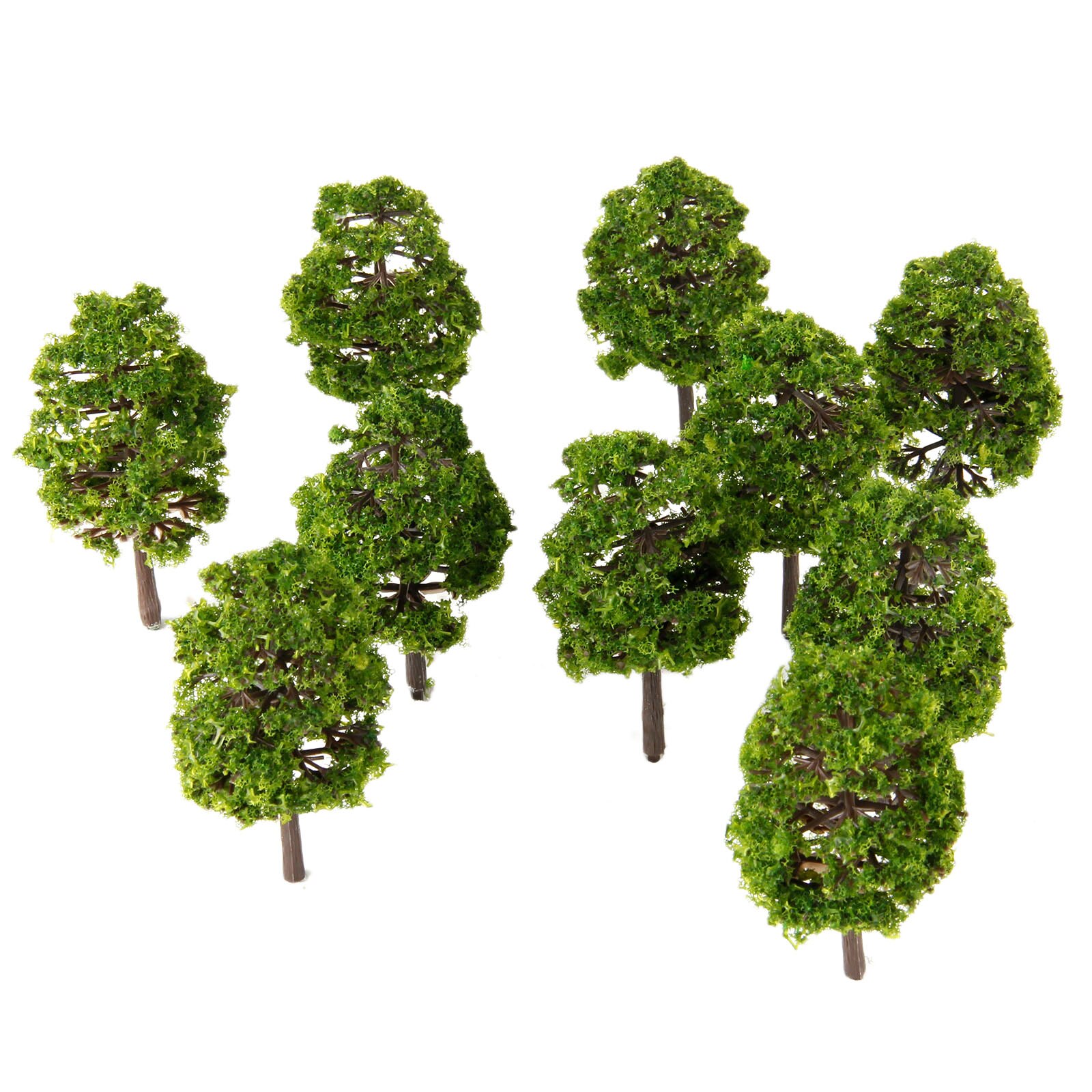 20Pcs 9Cm Landschap Landschap Topiary Groen Model Bomen Spoorweg Trein Diorama Layout Landschap 1/100 Oo Ho Kunstmatige planten