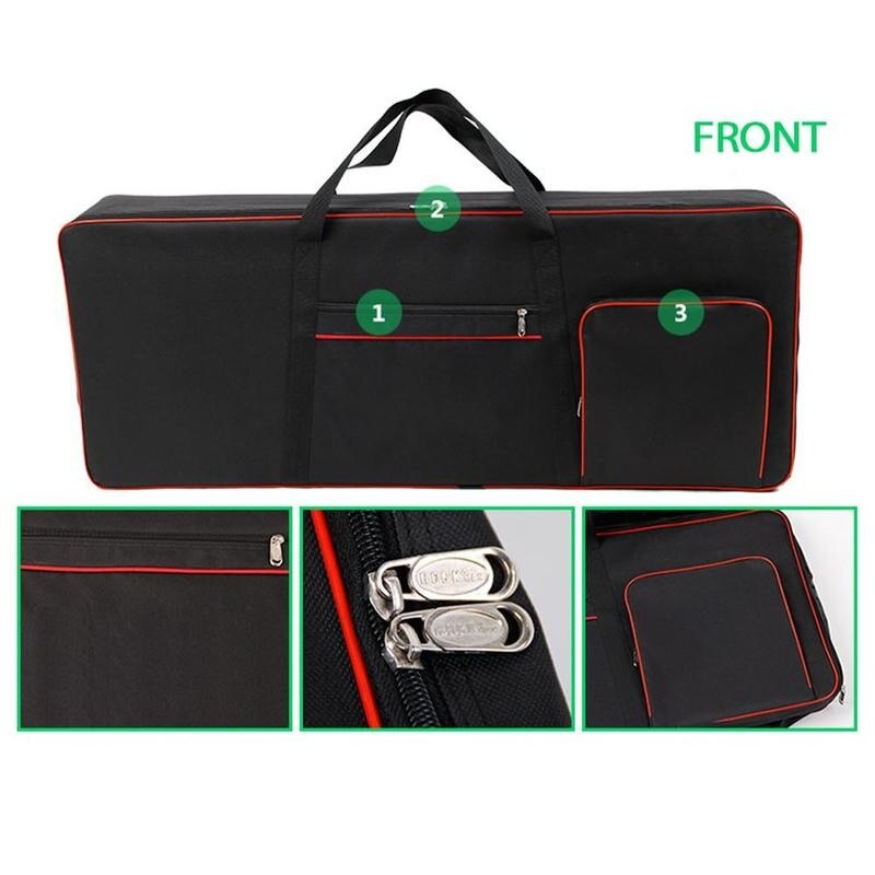 61 Key Toetsenbord Gig Bag Case Elektronische Orgel Piano Waterdicht Met Rugzakken Doek Oxford Katoen Handtassen Gewatteerde 600D/420D o2E8