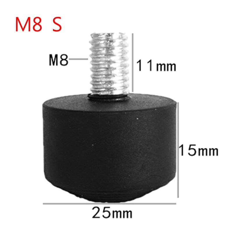 Universal Anti-slip Rubber Foot Pad Feet Spike Photography Accessories for Tripod Monopod 3/8 Inch 1/4 Inch M8: 2-S