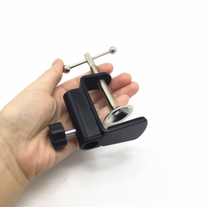 Aluminum Alloy Cantilever Bracket Clamp with 12MM Hole Diameter and Non-slip Mat for Mic Stand