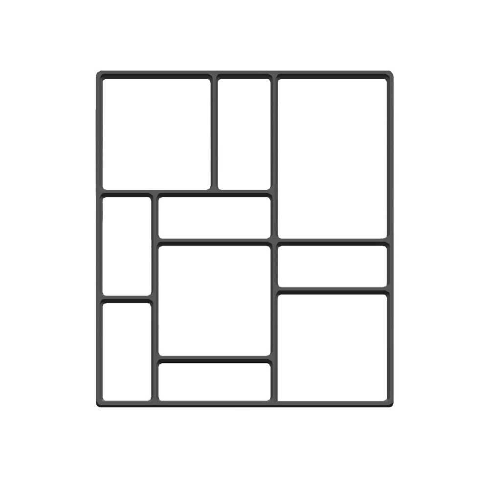 Manualmente pavimentación de ladrillos de cemento de hormigón moldes de plástico DIY molde para construir pavimentos jardín aceras Camino de piedras molde decoración de jardín: C