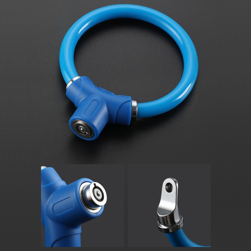 Candado antirrobo con forma de anillo para bicicleta, accesorio de seguridad de acero para ciclismo de montaña O carretera